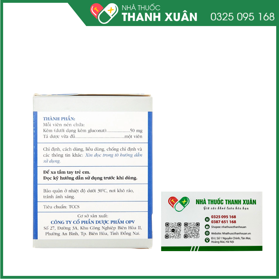 SilverZinc 50 phòng ngừa và trị thiếu kẽm